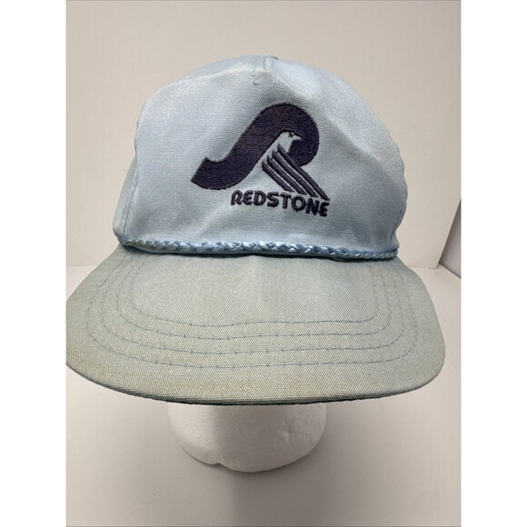Vintage Redstone Arsenal Huntsville AL Trucker Style Hat Cap Rope Light Blue - Picture 9 of 11